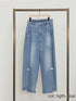 CURVED SEAM DENIM PT / Y234-31041-5